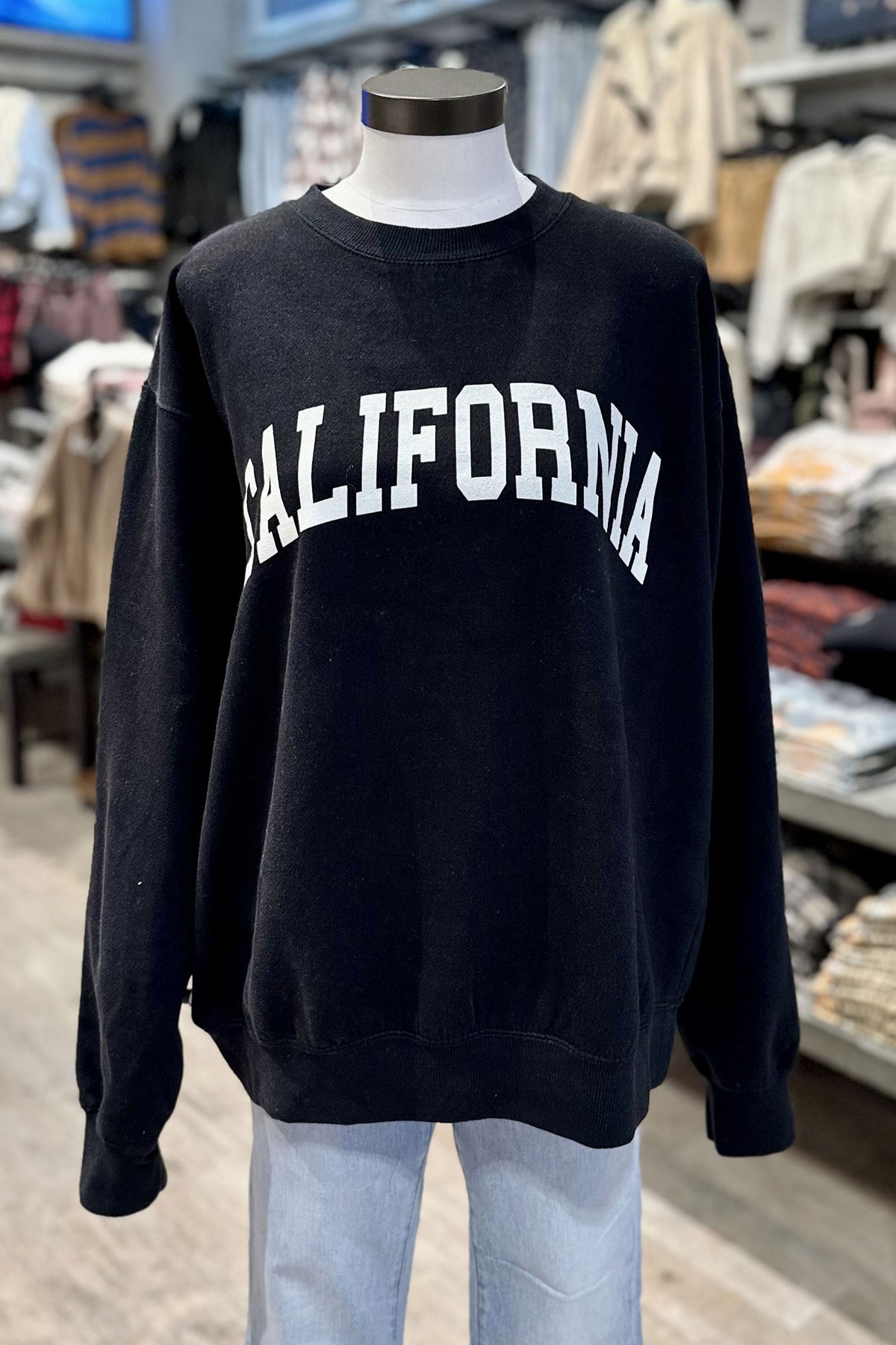 CALIFORINA DREAMS CREW-BLACK/WHITE